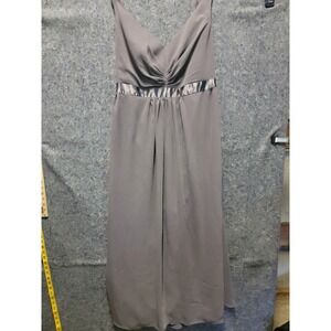 David's Bridal Gary/Pweter Formal Long Sleeveless‎ Dress Size 18